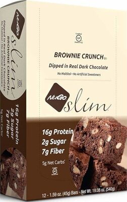 Brownie Crunch Real Dark Chocolate Protein Bar, Brownie Crunch