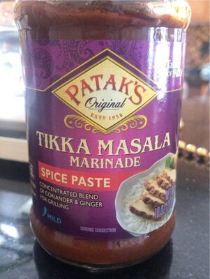 Mild Tikka Masala Marinade Spice Paste, Tikka Masala
