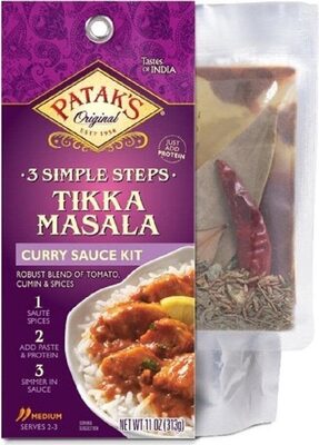 Medium Tikka Masala Curry Sauce Kit, Tikka Masala