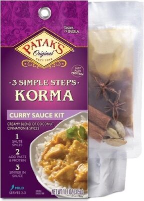 Mild Korma Curry Sauce Kit, Korma