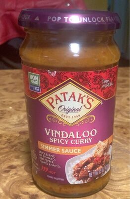 Original Vindaloo Spicy Curry Simmer Sauce