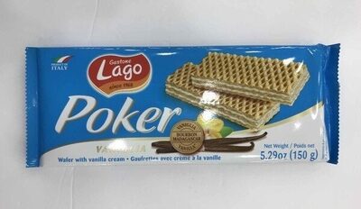 Gastone Lago Elledi, Poker Wafer, Vanilla Cream, Vanilla Cream