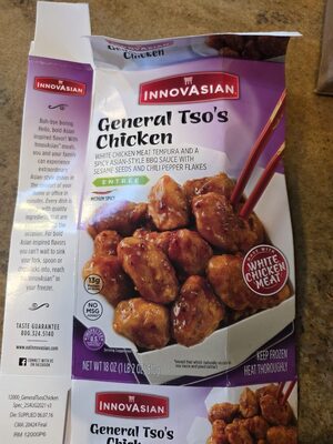 General Tso's Chicken Lightly Battered Tempura Chicken Breast And A Spicy Asian Style BBQ Sauce With Sesame Seeds And Chili Pepper Flakes Entree, General Tso's Chicken