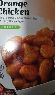 Orange Chicken Lightly Battered Tempura Chicken Breast In A Citrusy Orange Sauce Entree, Orange Chicken
