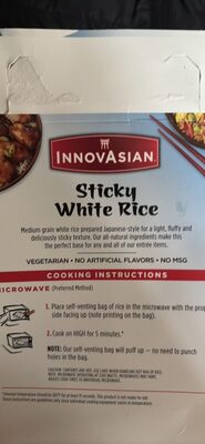 Sticky White Rice Japanese-Style Medium Grain Rice Side Dish, Sticky White Rice