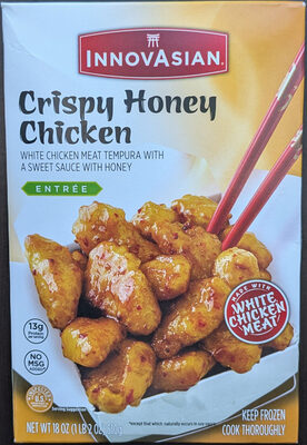 Crispy Honey Chicken Lightly Battered Tempura Chicken Breast In A Thick And Sweet Honey Sauce Entree, Crispy Honey Chicken
