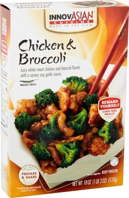 Chicken & Broccoli, Juicy White Meat Chicken And Broccoli Florets With A Savory Soy Garlic Sauce