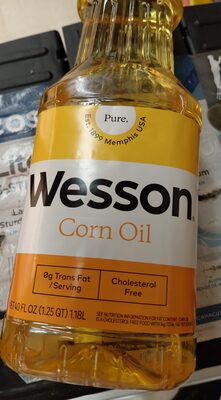 Wesson Pure Corn Oil, 40 Fl Oz