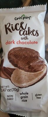 Rice Cakes With Dark Chocolate, Dark Chocolate