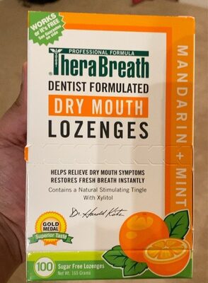Dentist Formulated Dry Mouth Lozenges, Mandarin + Mint, Mandarin + Mint