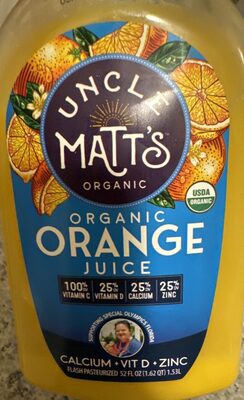 Organic Orange Juice, Orange