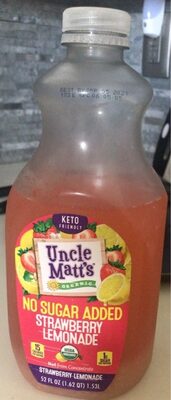 Strawberry No Sugar Added Lemonade, Strawberry