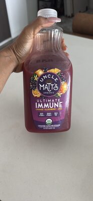 Ultimate Immune Orange Juice Beverage, Orange; Elderberry