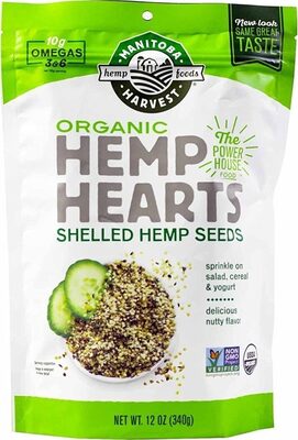 Delicious Nutty Flavor Organic Hemp Hearts Shelled Hemp Seeds, Delicious Nutty