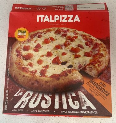 Italian Margherita Mozzarella, Seasoned Tomatoes And 100% Italian Tomato Sauce Rustic Crust Pizza, Italian Margherita