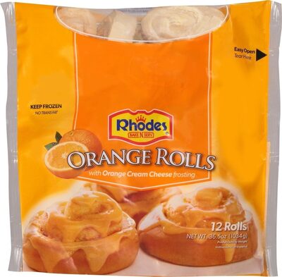 Orange Rolls With Orange Cream Cheese Frosting, Orange