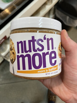 Nuts 'N More, High Protein + Almonds Spread, Cinnamon, Raisin, Cinnamon, Raisin