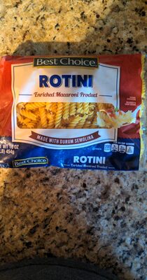 Enriched Macaroni Product, Rotini
