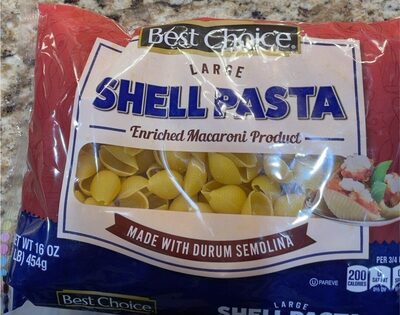 Enriched Macaroni Product, Large Shell Pasta