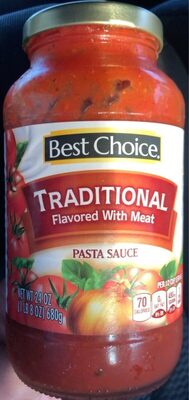 Pasta Sauce Flavored With Meat, Meat