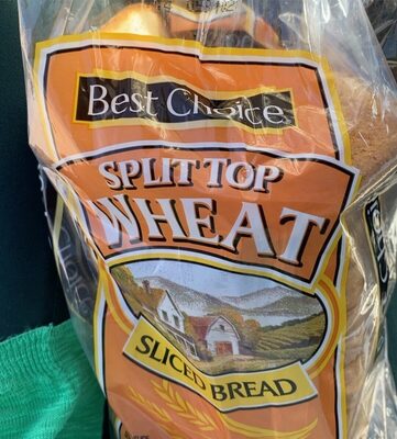 Split Top Wheat Sliced Bread, Split Top Wheat