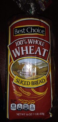 100% Whole Wheat Sliced Bread, 100% Whole Wheat