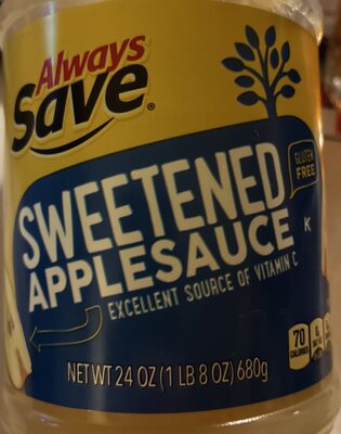 Sweetened Applesauce, Sweetened