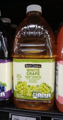 100% Juice From Concentrate, White Grape