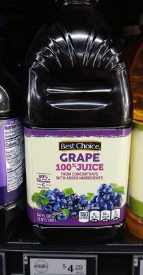 Grape 100% Juice From Concentrate
