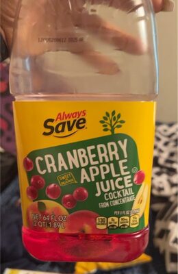 Cranberry Apple Flavored Juice Cocktail From Concentrate, Cranberry Apple