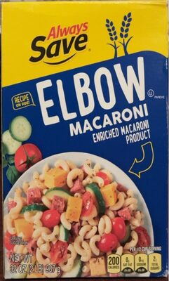 Enriched Macaroni Product, Elbow