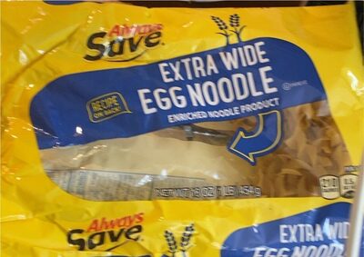 Enriched Noodle Product, Extra Wide Egg Noodle