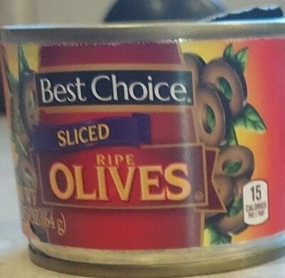 Black Sliced Pitted Ripe Olives In Brine, Black