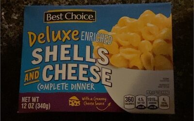Deluxe Enriched Shells And Cheese Complete Dinner, Deluxe Enriched