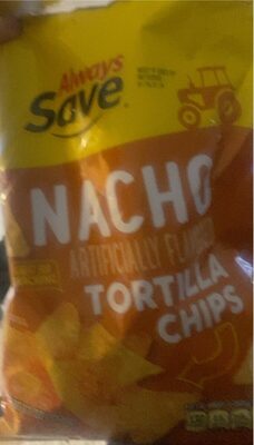 Nacho Flavored Tortilla Chips, Nacho