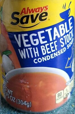 Vegetable With Beef Stock Condensed Soup, Vegetable With Beef Stock
