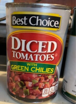 Diced Tomatoes With Green Chilies, Green Chilies