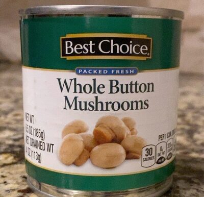 Button Whole Mushrooms, Button