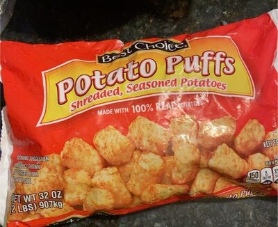 Potato Puffs Seasoned Shredded, Formed Potatoes, Potato Puffs