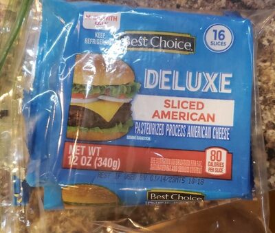 Deluxe Sliced American Pasteurized Process American Cheese, Deluxe Sliced American