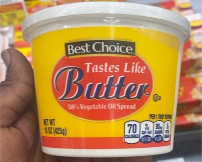 Butter 58% Vegetable Oil Spread, Butter