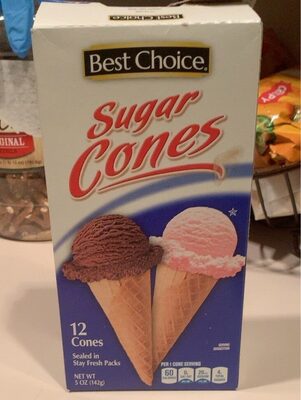 Sugar Ice Cream Cones, Sugar