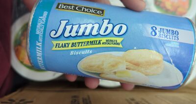 Flaky Buttermilk Flavored Jumbo Biscuits, Flaky Buttermilk