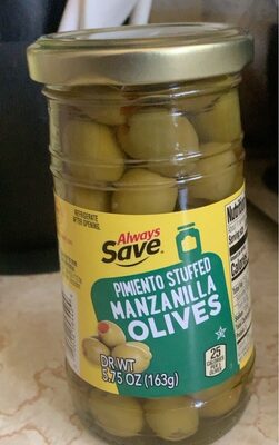Pimiento Stuffed Manzanilla Olives, Pimiento Stuffed