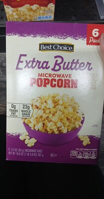 Extra Butter Flavored Microwave Popcorn, Extra Butter