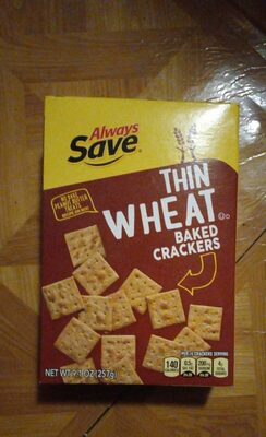 Thin Wheat Baked Crackers, Thin Wheat