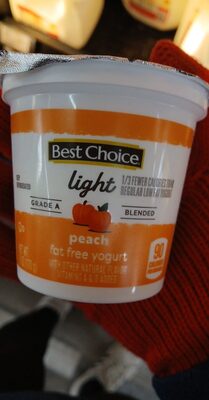 Peach Light Nonfat Yogurt, Peach