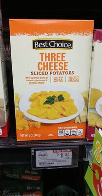 Three Cheese Sliced Potatoes, Three Cheese