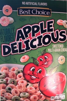 Apple Delicious Flavored Sweetened Multi-Grain Cereal, Apple Delicious
