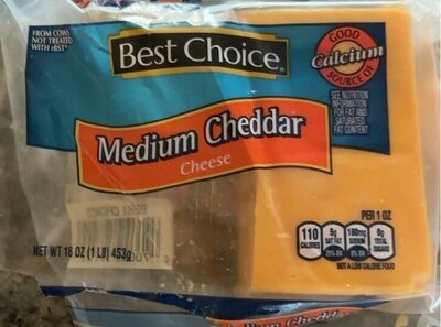 Medium Cheddar Cheese, Medium Cheddar